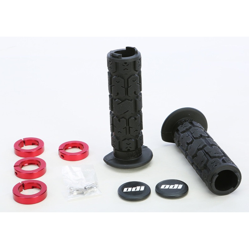 ODI ATV ROGUE LOCKON GRIP 130MM BLACK/RED J30RGB-R