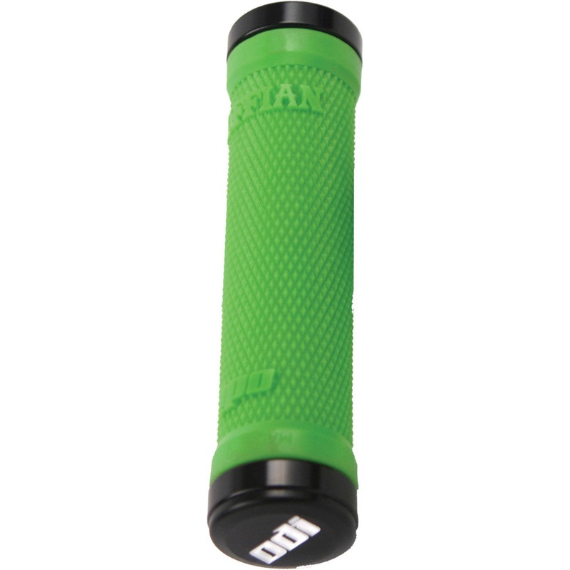 ODI RUFFIAN NO FLANGE LOCK-ON GRIP GREEN/BLACK 130MM D30RFLG-B
