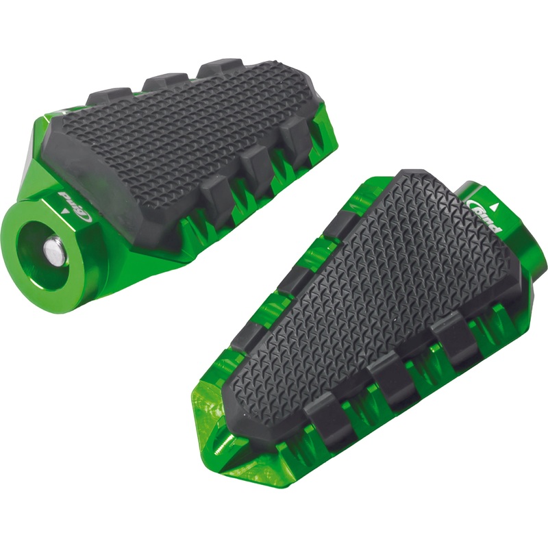 PUIG FOOTPEGS OFF ROAD GREEN 7319V