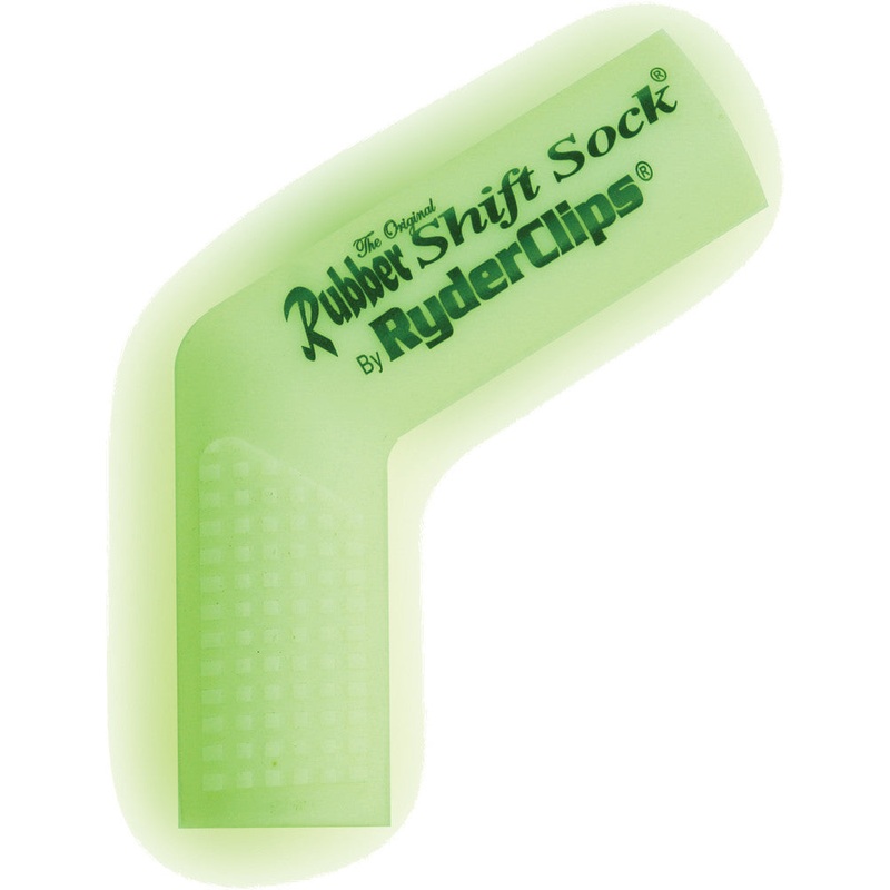 RYDER CLIPS RUBBER SHIFT SOCK (GLO-WHITE) RSS-GLOWHITE