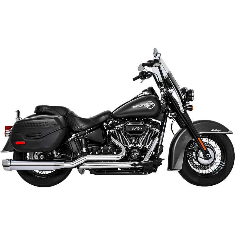 FREEDOM COMBAT DUALS 4.5" CHROME W/CHROME TIP M8 SOFTAIL HD00803