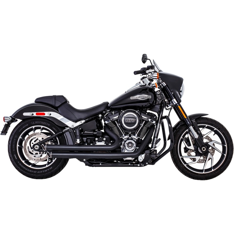 FREEDOM INDEPENDENCE SLASH BLACK W/BLACK SCULPTD TIP M8 SOFTAIL HD00743