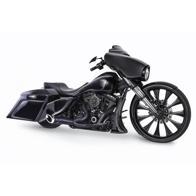FREEDOM TURNOUT 2-1 BLACK W/CHROME TIP FLT HD00850