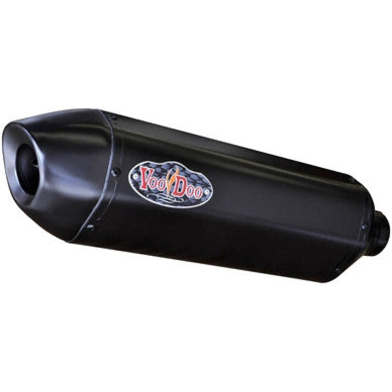 VOODOO PERFORMANCE SLIP-ON SUZ BLACK GSX-R600/750 VPEGSXR6/7K6B