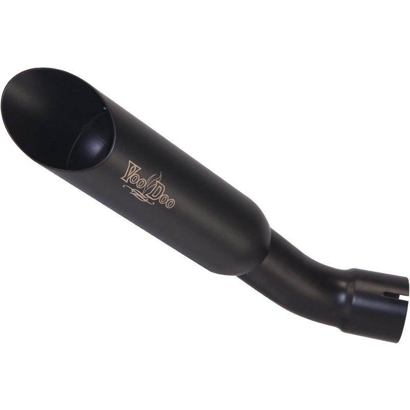 VOODOO SINGLE SHORTY SLIP-ON EXHAUST BLACK VEZX10L1B