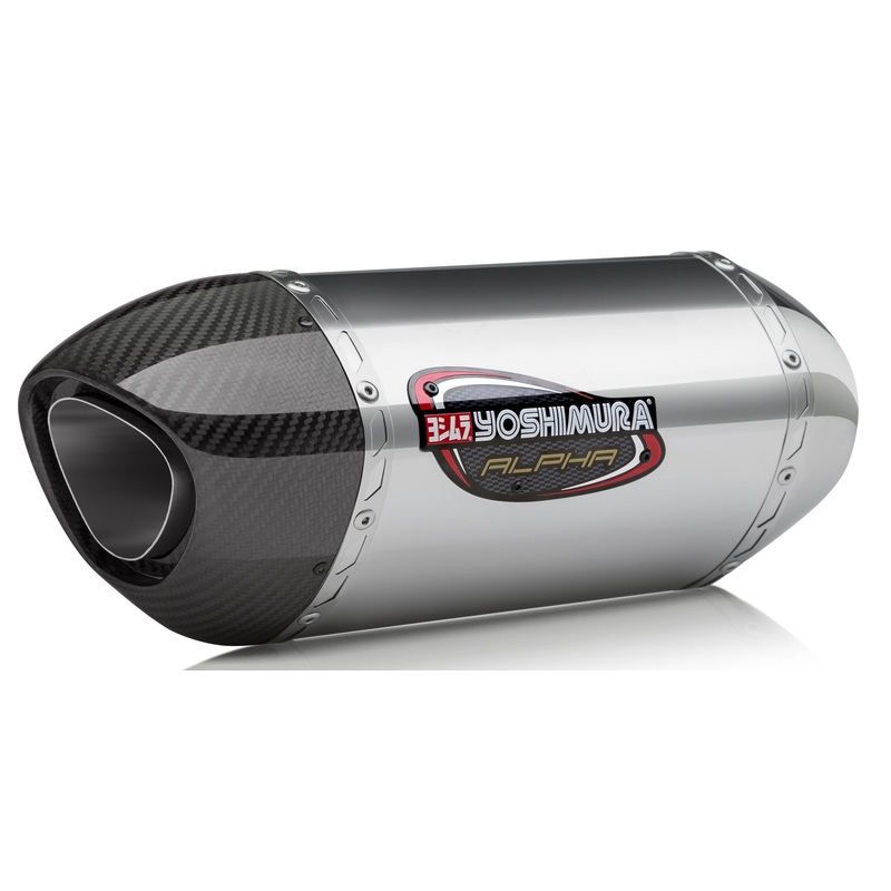 YOSHIMURA EXHAUST SIGNATURE ALPHA SLIP-ON SS-SS-CF 11100EM520