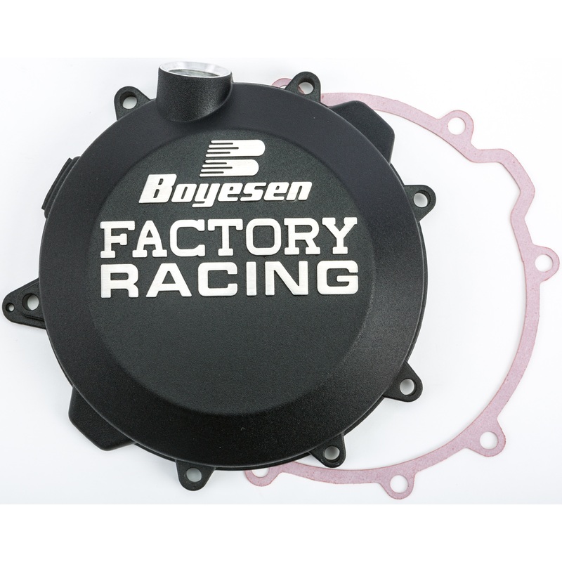 BOYESEN FACTORY RACING CLUTCH COVER BLACK CC-42CB