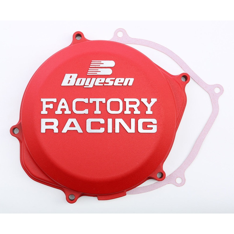 BOYESEN FACTORY RACING CLUTCH COVER RED CC-06AR