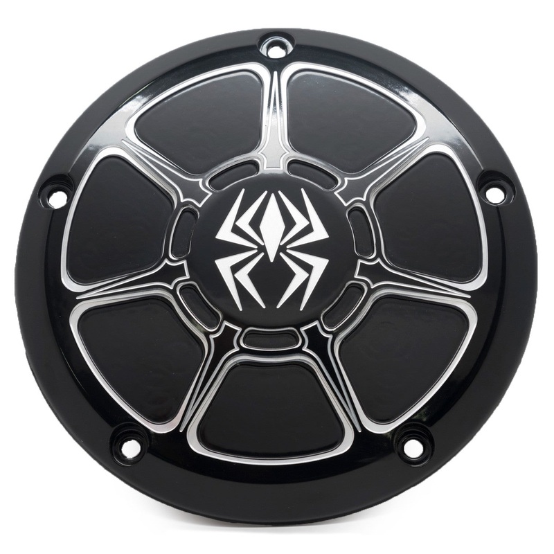 REKLUSE RACING DERBY COVER BLACK GLOSS BIG TWIN 99-17 EX LOW PROFILE RMS-0515003