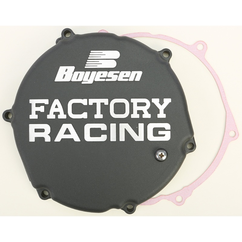 BOYESEN FACTORY RACING CLUTCH COVER BLACK CC-12B