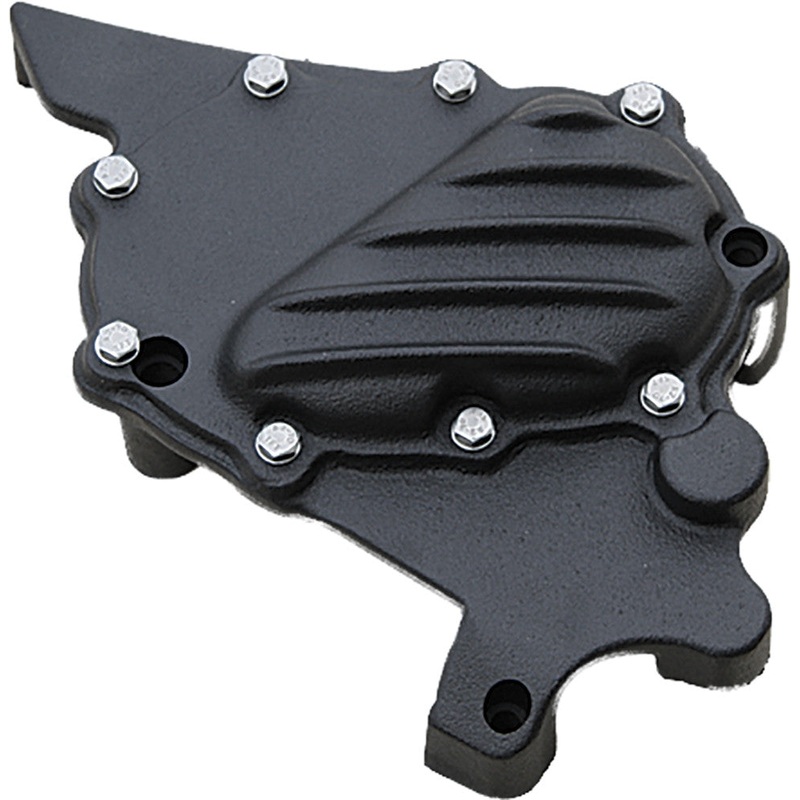 EMD RIBSTER SPROCKET COVER BLK 04-UP XL SCXLI/R/B