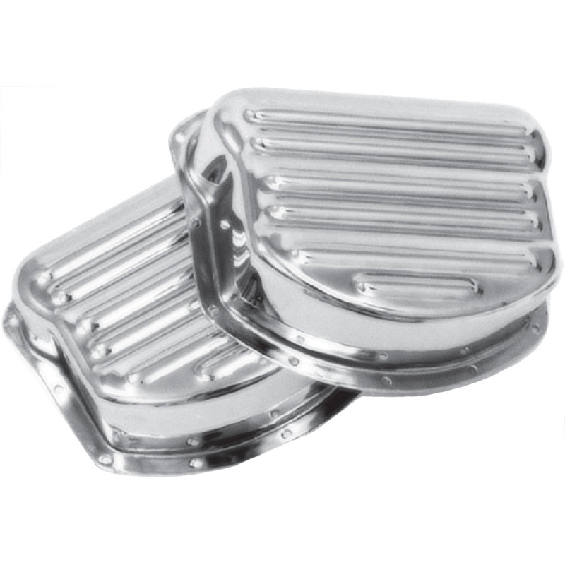 PAUGHCO PANHEAD ROCKER ARM COVERS RIBBED 2/PK 765A