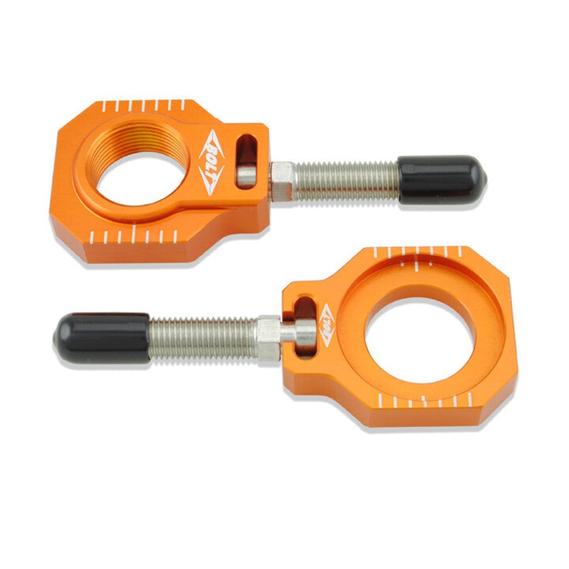 BOLT CHAIN ADJUSTER BLOCKS KTM ORANGE CHAD-KTM2.OR