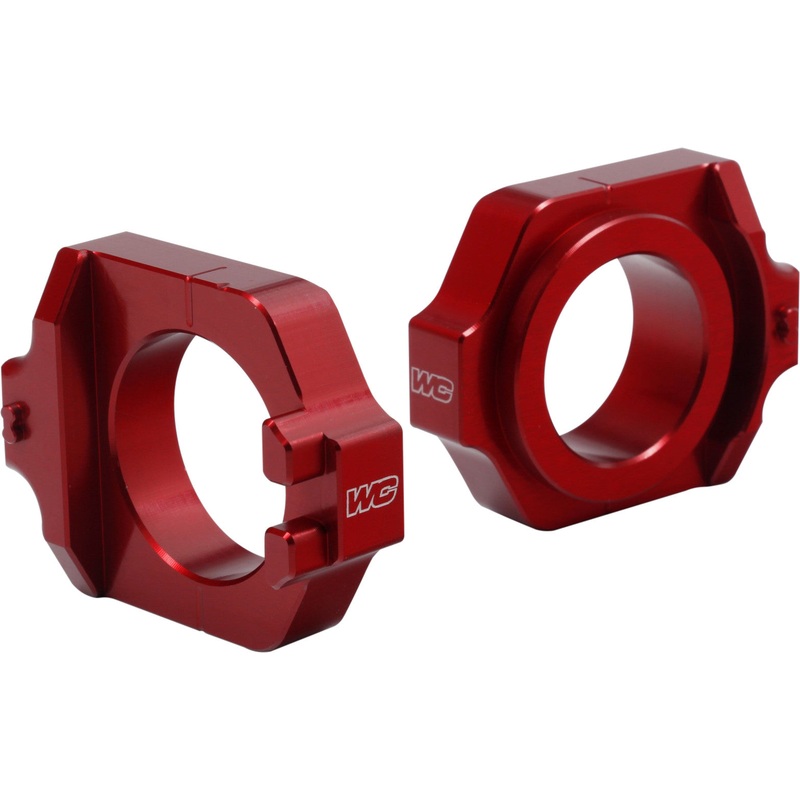 WORKS AXLE BLOCKS ELITE HON RED 17-225