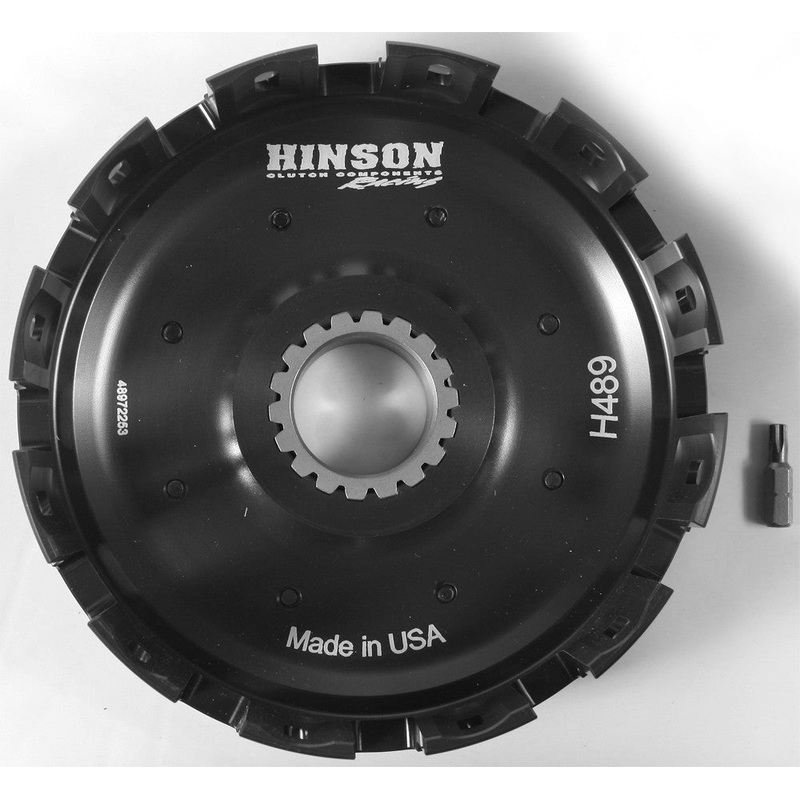 HINSON BILLET CLUTCH BASKET HON CRF450R W/KICKSTARTER GEAR H489