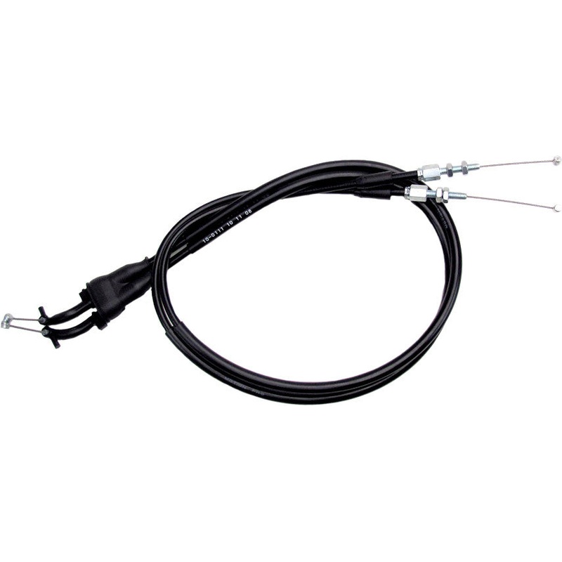 MOTION PRO BLACK VINYL THROTTLE PUSH-PULL CABLE SET 10-0111