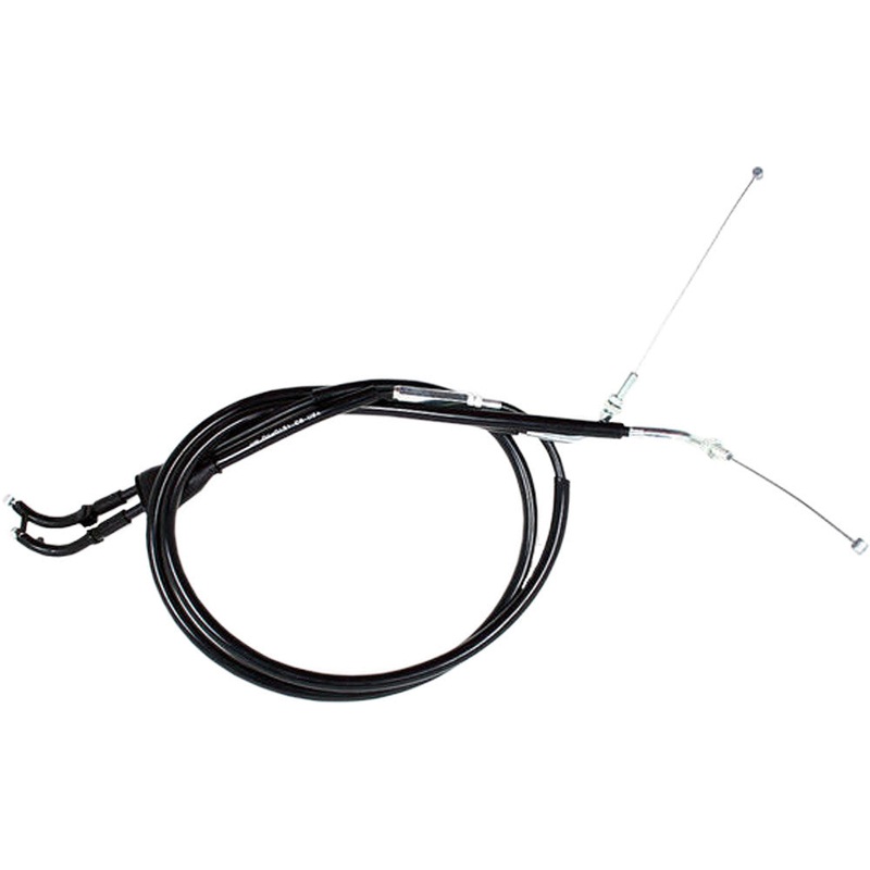 MOTION PRO BLACK VINYL THROTTLE PUSH-PULL CABLE SET 04-0131