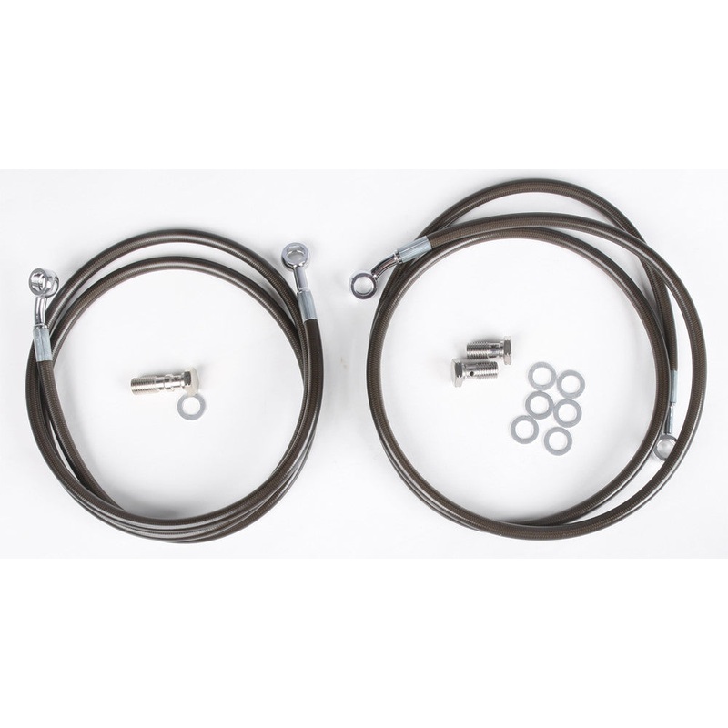 STREAMLINE BRAKELINE FRT 2-LINE SUZ SMK+2 Z400-2F-2SMOKE