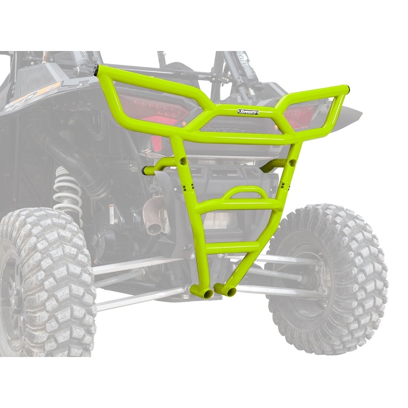 SuperATV Heavy Duty Rear Bumper for Polaris RZR XP 1000 (2014-17) - Lime Squeeze