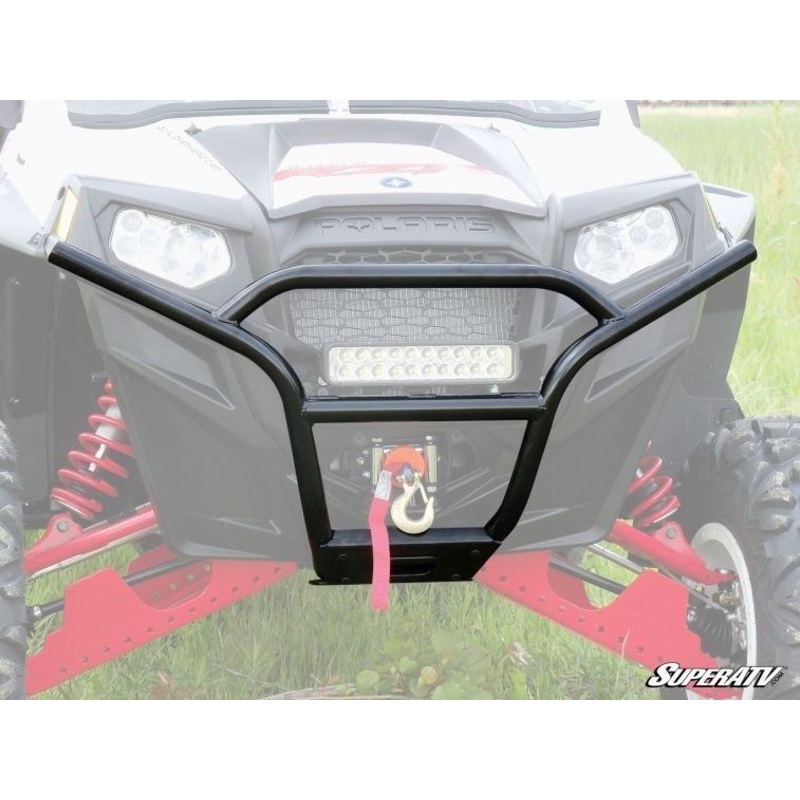 SuperATV Sport Front Bumper for Polaris RZR 800 / 800 S / 800 4 - WRINKLE BLACK