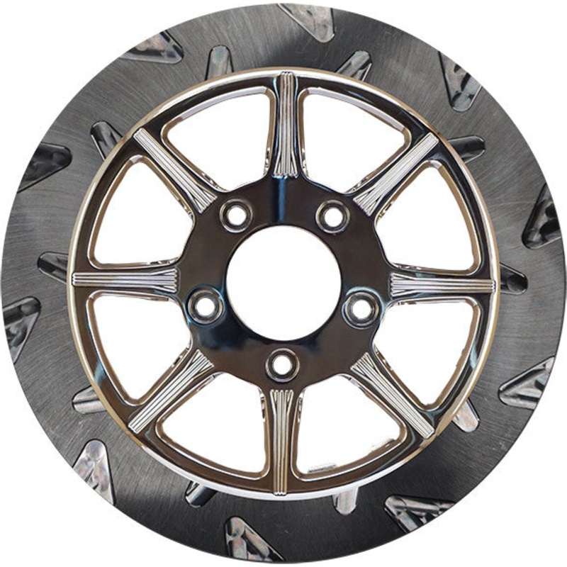 LYNDALL BRAKES HIGH CARBON STEEL PHOENIX REAR ROTOR CHROME 11.8" 737-0327