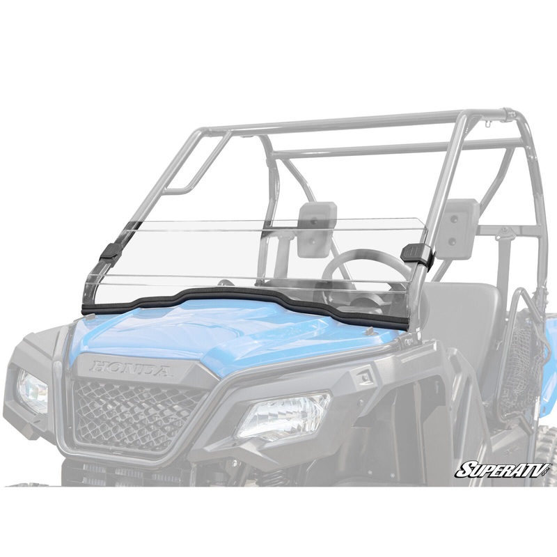 SuperATV Clear Half Windshield for Honda Pioneer 520