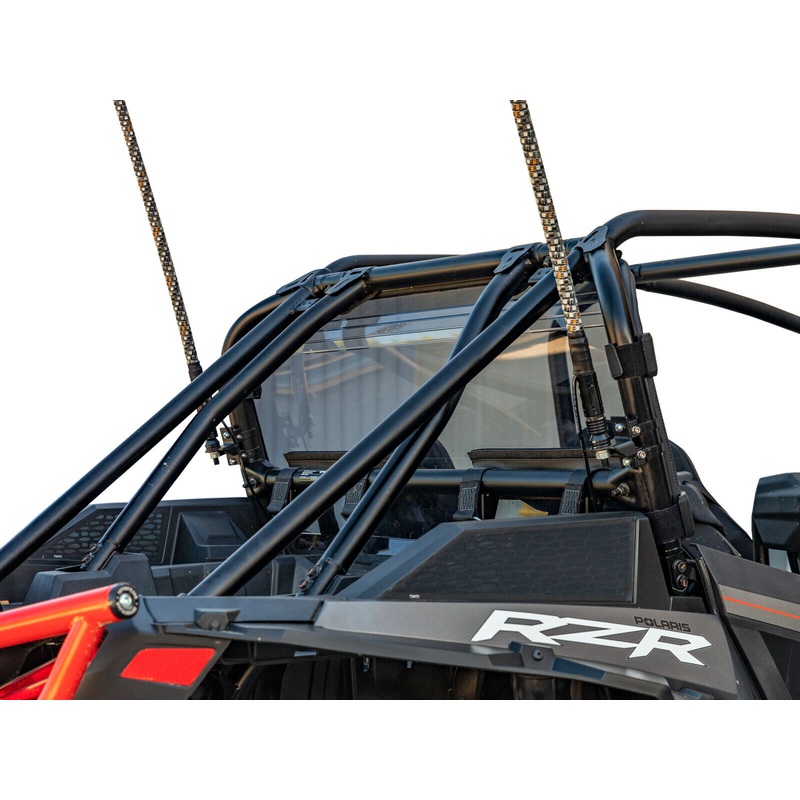 SuperATV Clear Polycarbonate Rear Windshield for Polaris RZR XP Turbo S