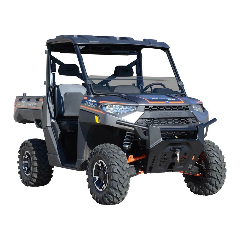 SuperATV Dark Tinted Half Windshield for Polaris Ranger XP 900 / Crew (2013+)