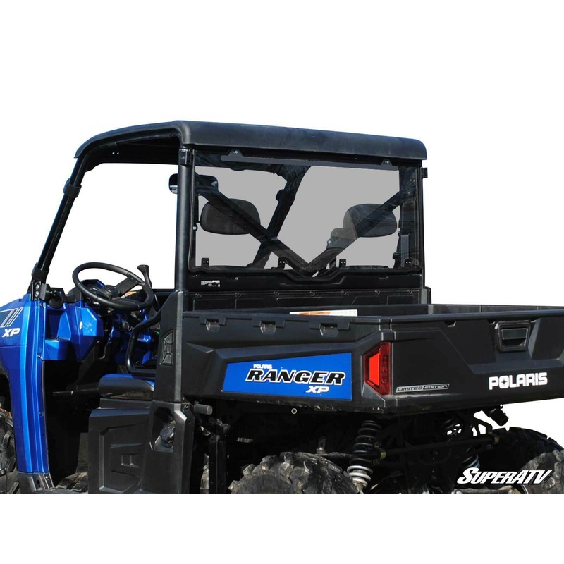 SuperATV Dark Tinted Rear Windshield for Polaris Ranger XP 1000 / Diesel