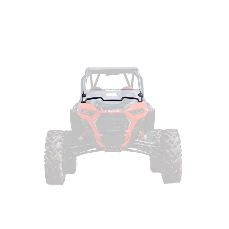 SuperATV Half Windshield For Polaris RZR Trail 900 / 1000 (2021+) Clear Standard