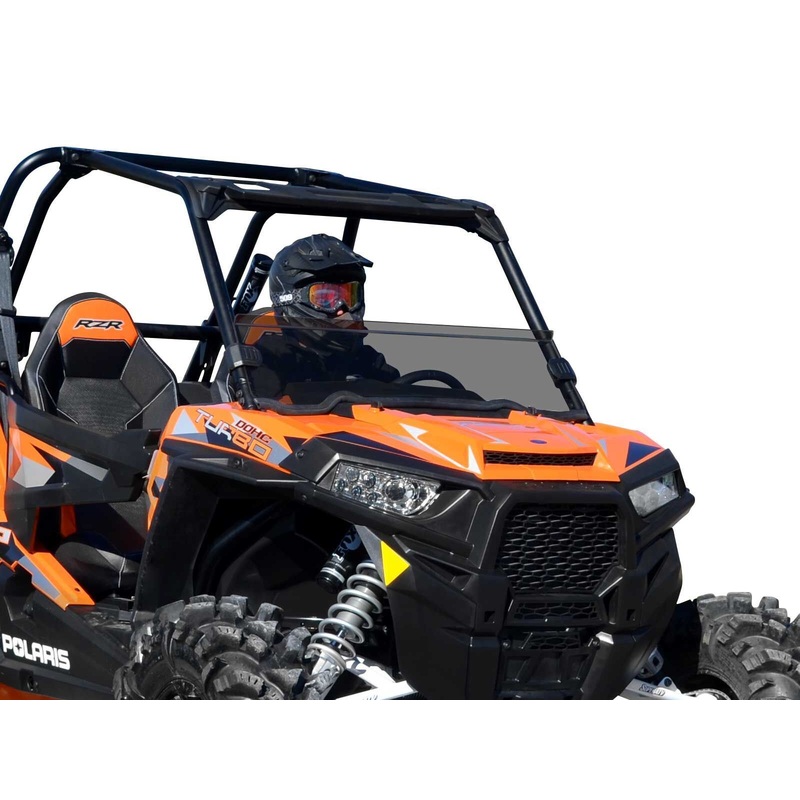 SuperATV Scratch Resistant Half Windshield for Polaris RZR 900 / S - Light Tint