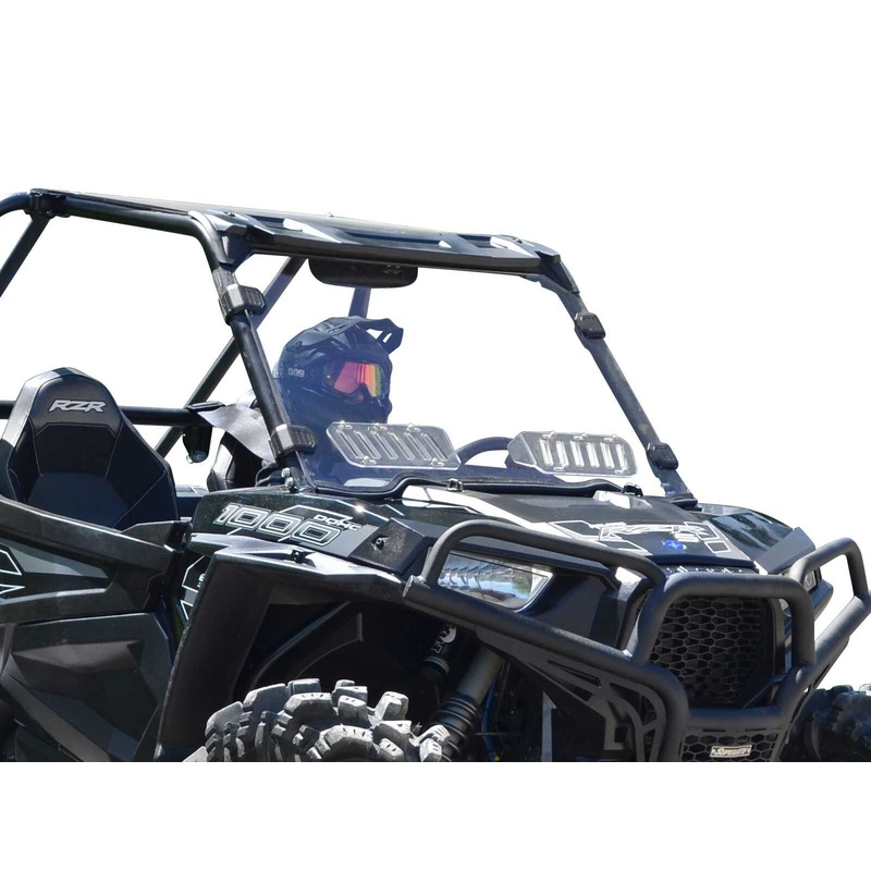 SuperATV Scratch Resistant Vented Front Windshield for Polaris RZR 900 / S / 4