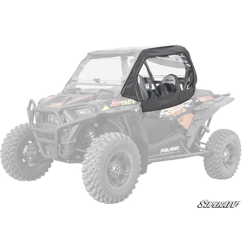 SuperATV Soft Cab Enclosure Upper Doors for Polaris RZR 900 / 1000 / XP Turbo