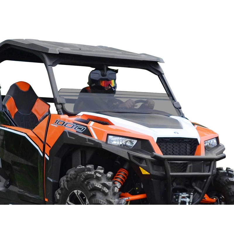 SuperATV Tinted Scratch Resistant Half Windshield for Polaris General 1000 / 4