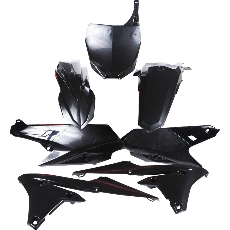 POLISPORT PLASTIC BODY KIT BLACK 90583