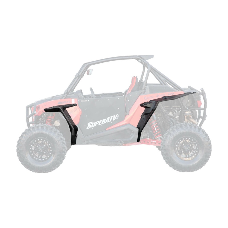 SuperATV Fender Flares for Polaris RZR XP Turbo S (2018+) - Front and Rear