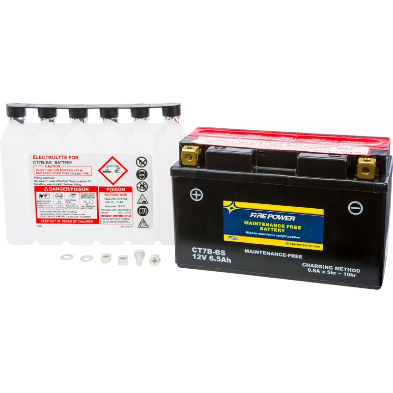 FIRE POWER BATTERY CT7B-BS MAINTENANCE FREE CT7B-BS