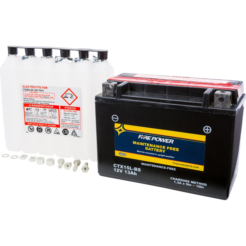 FIRE POWER BATTERY CTX15L-BS MAINTENANCE FREE CTX15L-BS