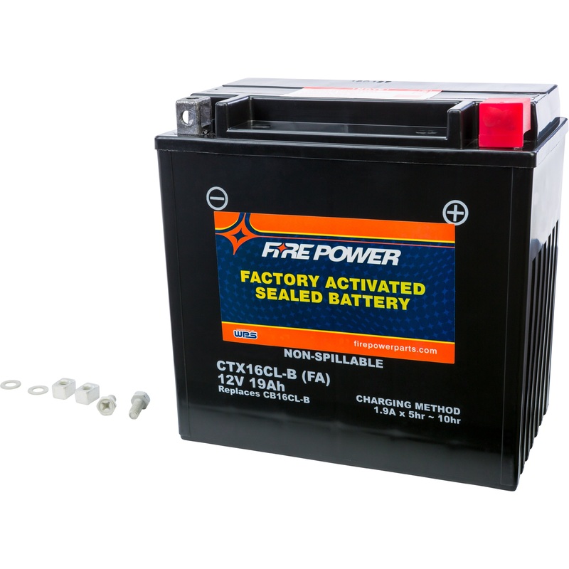 FIRE POWER BATTERY CTX16CL-B SEALED FACTORY ACTIVATED CT16CL-B-BS(FA)