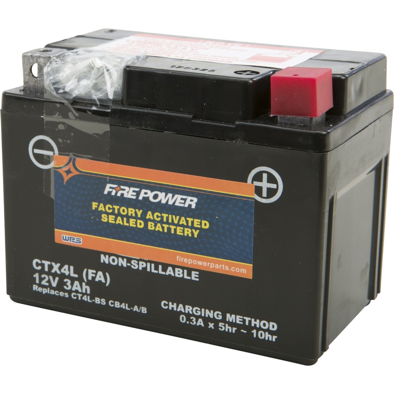 FIRE POWER BATTERY CTX4L/CT4L SEALED FACTORY ACTIVATED CTX4L-BS(FA)