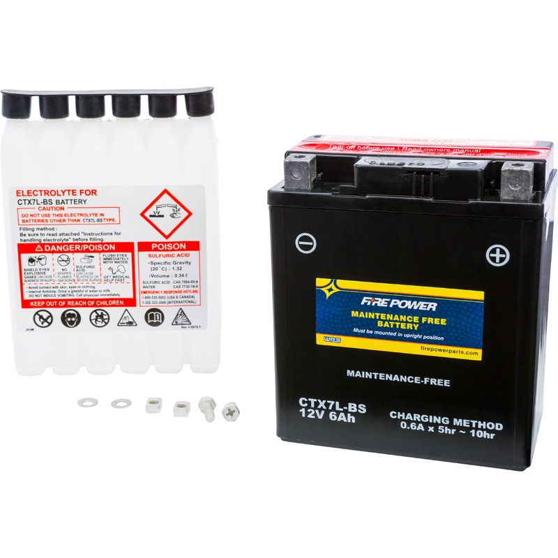 FIRE POWER BATTERY CTX7L-BS MAINTENANCE FREE CTX7L-BS