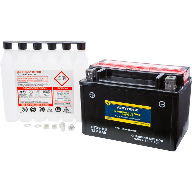 FIRE POWER BATTERY CTX9-BS MAINTENANCE FREE CTX9-BS