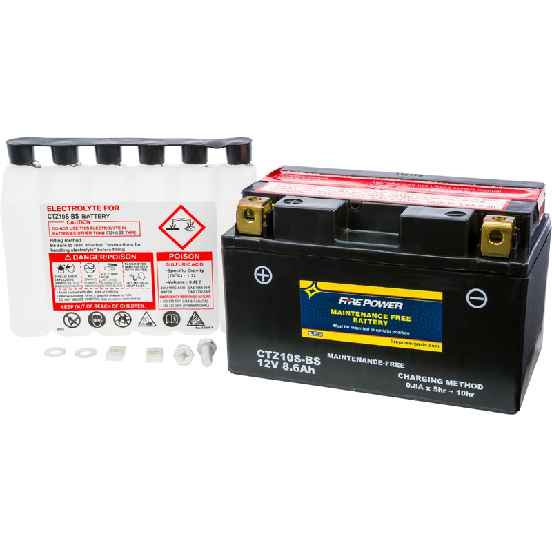 FIRE POWER BATTERY CTZ10S-BS MAINTENANCE FREE CTZ10S-BS