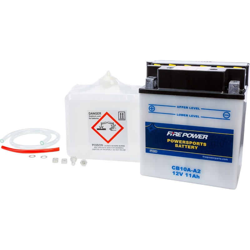 FIRE POWER BATTERY W/ACID CB10A-A2 12V HEAVY DUTY CB10A-A2