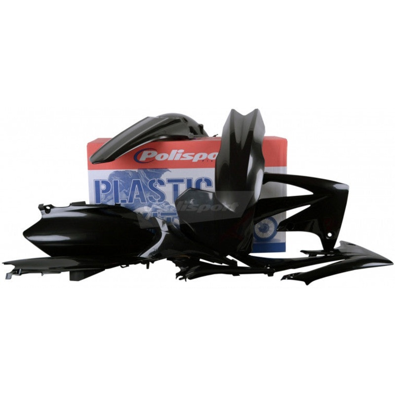 POLISPORT PLASTIC BODY KIT BLACK 90212