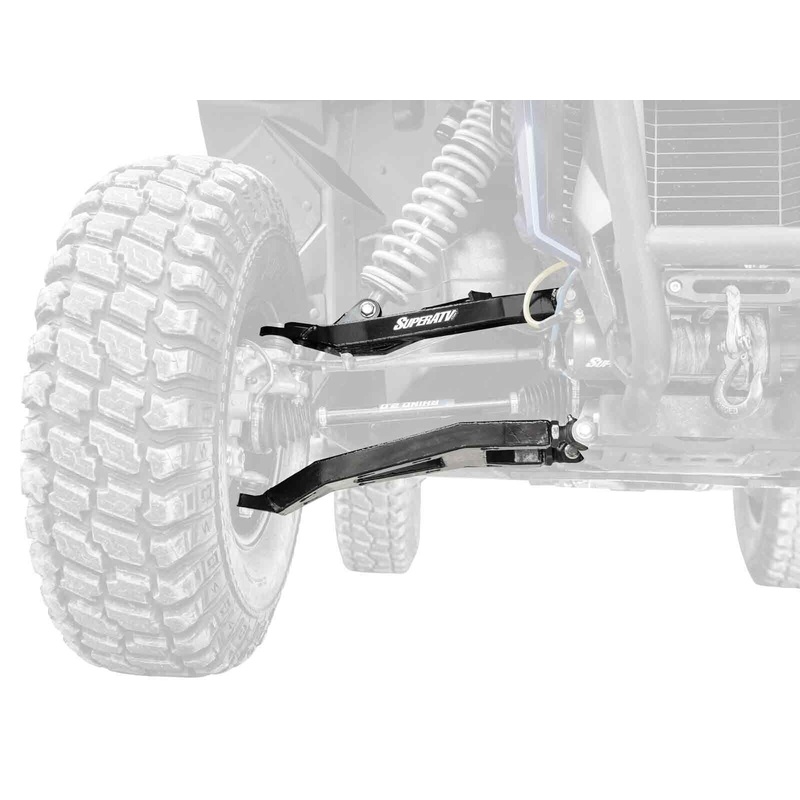 SuperATV 1.5" Offset High Clearance Boxed A-Arms for Honda Talon 1000X - Black