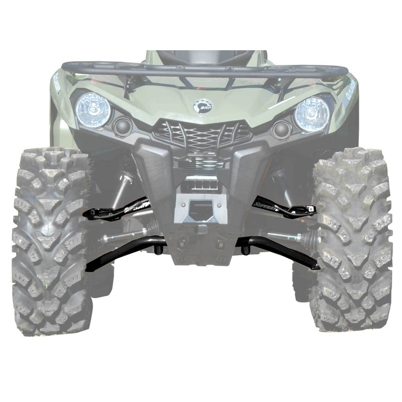 SuperATV High Clearance Front A-Arms for Can-Am Outlander (Gen 2) - Black