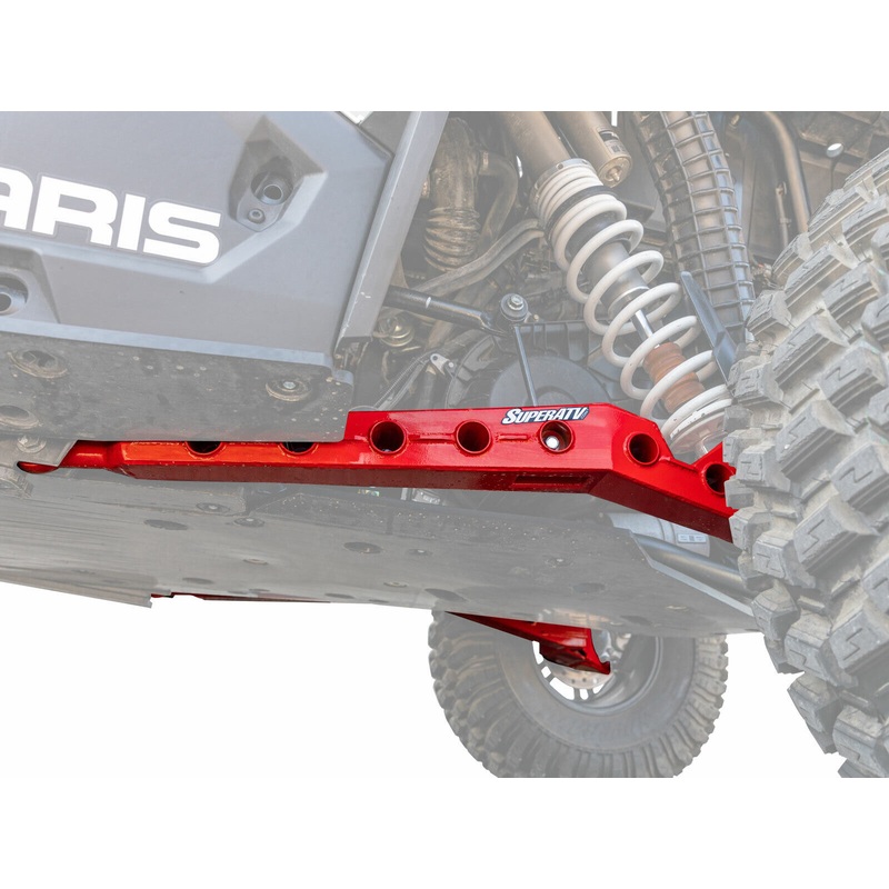 SuperATV High Clearance Rear Trailing Arms for Polaris RZR XP 1000 (2014+) - Red
