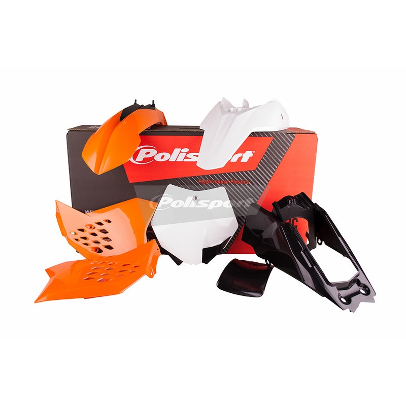 POLISPORT PLASTICS MX KIT KTM 65 SX 12-15 - 2012 OEM COLOUR - INCLUDES AIRBOX AND SHOCK FLAP