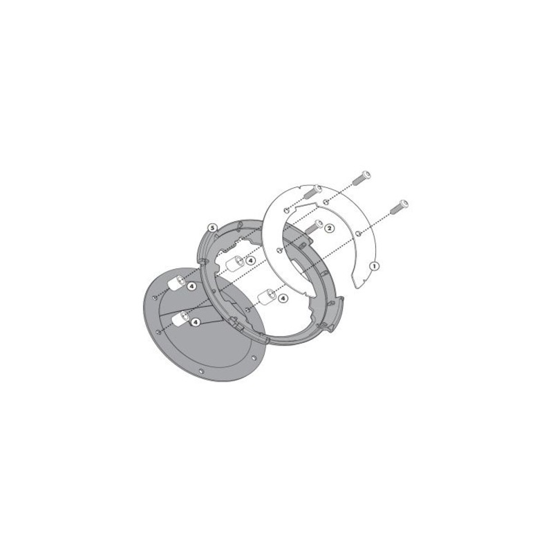 Givi BF08 Ducati Monster/SuperSport Off Road Motorcycle Tanklock Flange